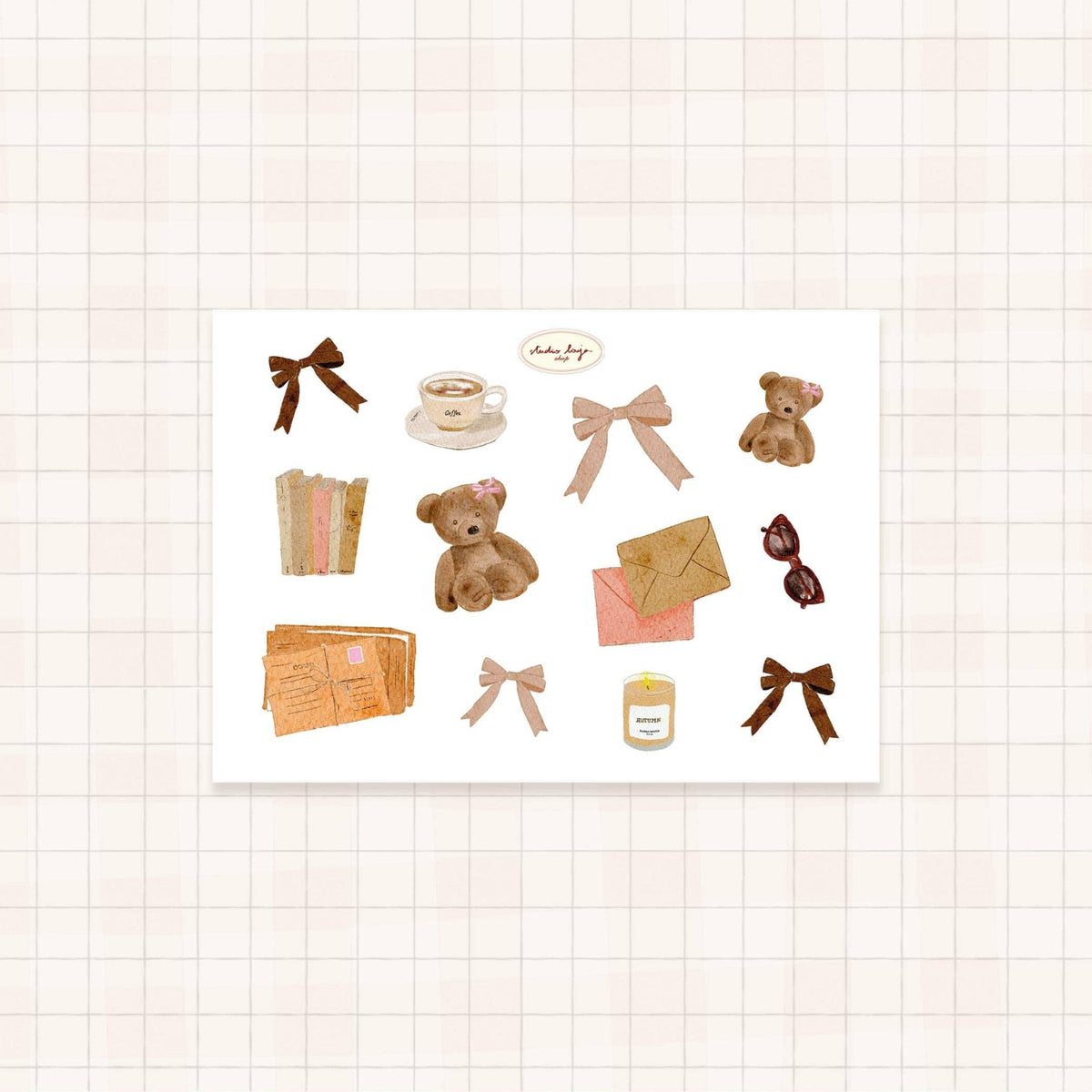 Planche de Stickers A6 - Automne
