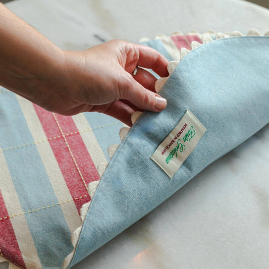 Set de table Biscuit - Rouge/Bleu