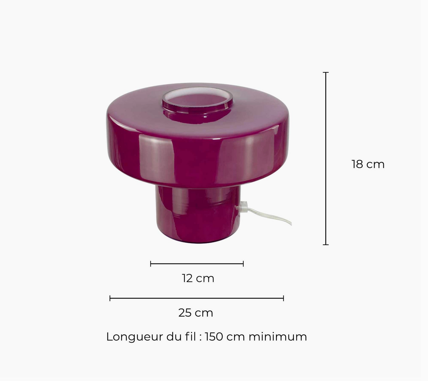 Lampe Rétro - Aubergine