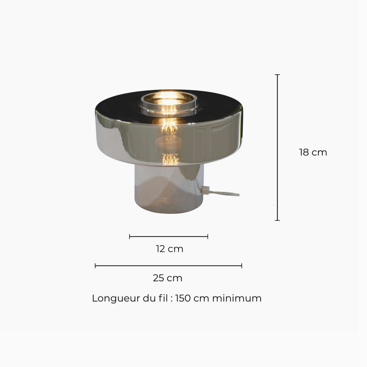 Lampe Rétro - Chrome