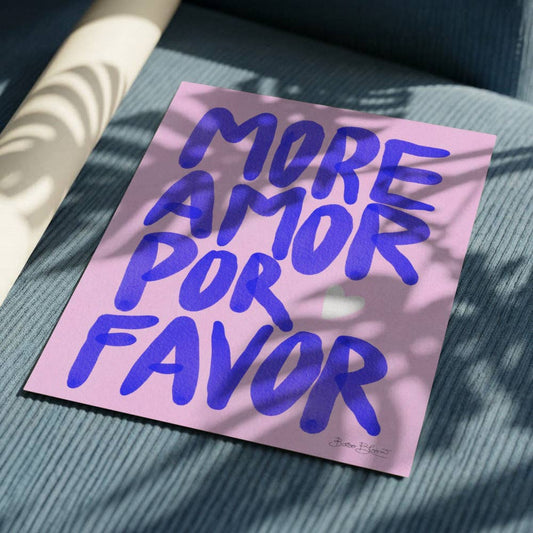 Affiche A3 - MORE AMOR POR FAVOR
