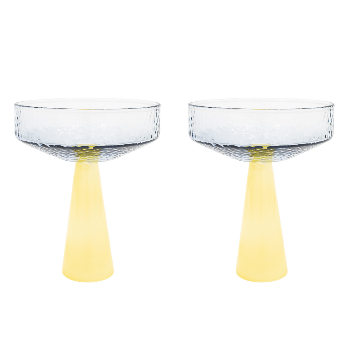 Coupe à Champagne - lot de 2 - Jaune