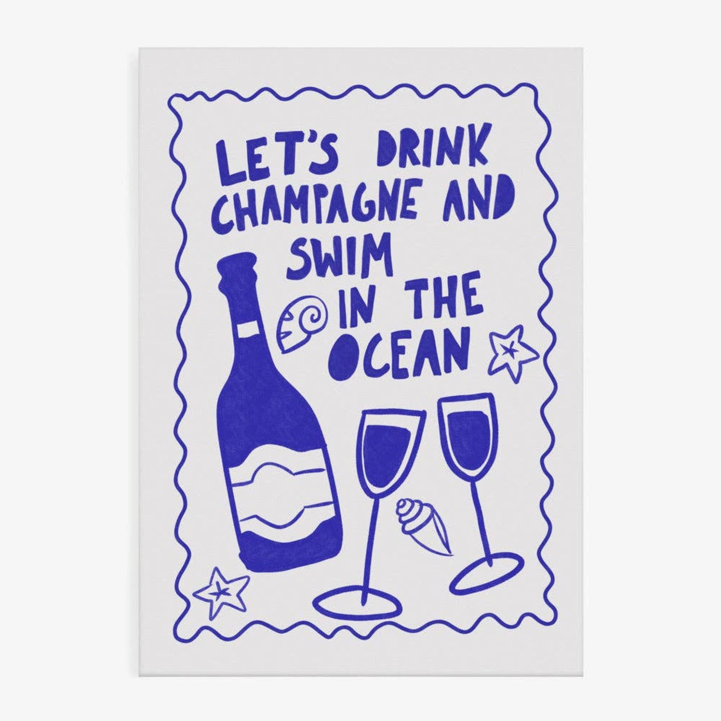 Affiche A3 - Champagne & Océan