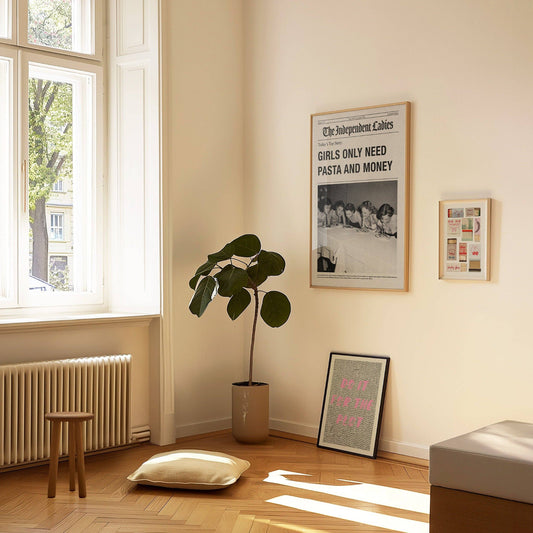 GIRLS ONLY NEED PASTA AND MONEY