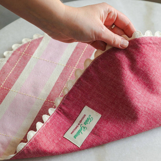 Set de table Biscuit - Rouge/Rose