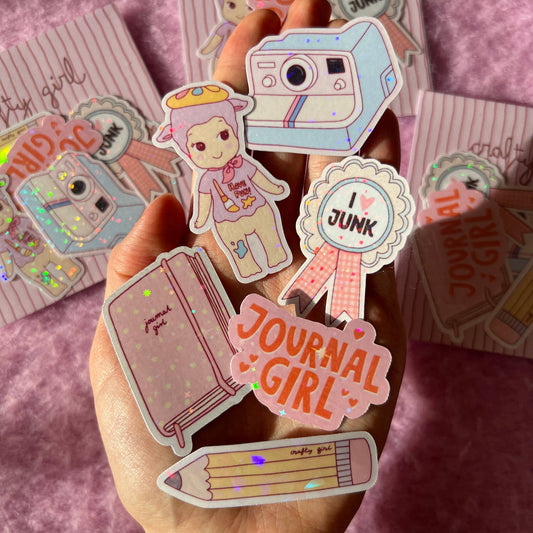 Pack d'autocollants Crafty girl