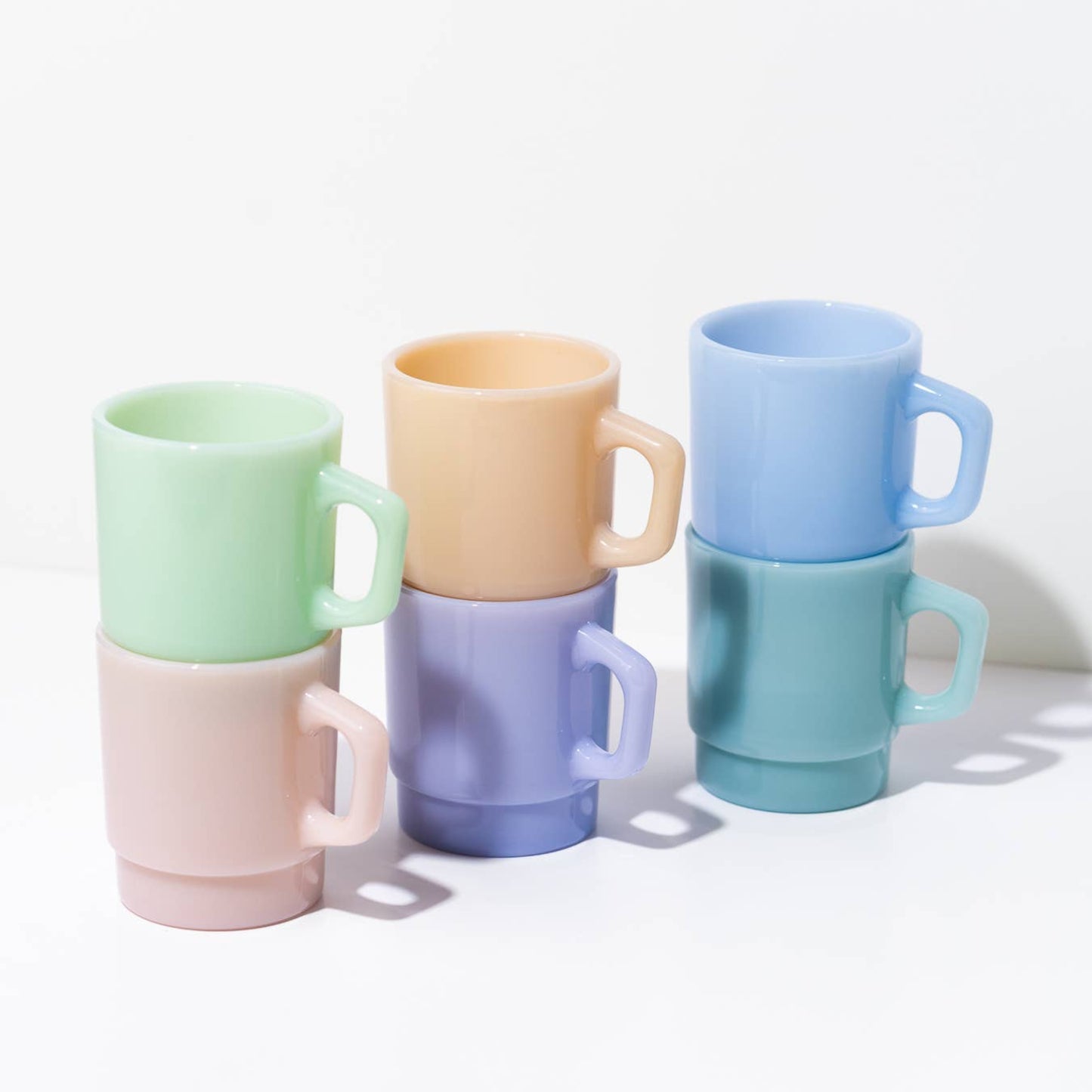 Mug Verre Opalin - Vert-de-gris
