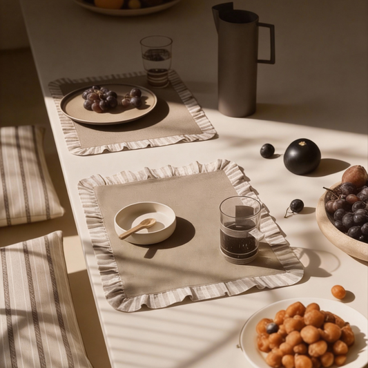 Set de table vichy - Beige