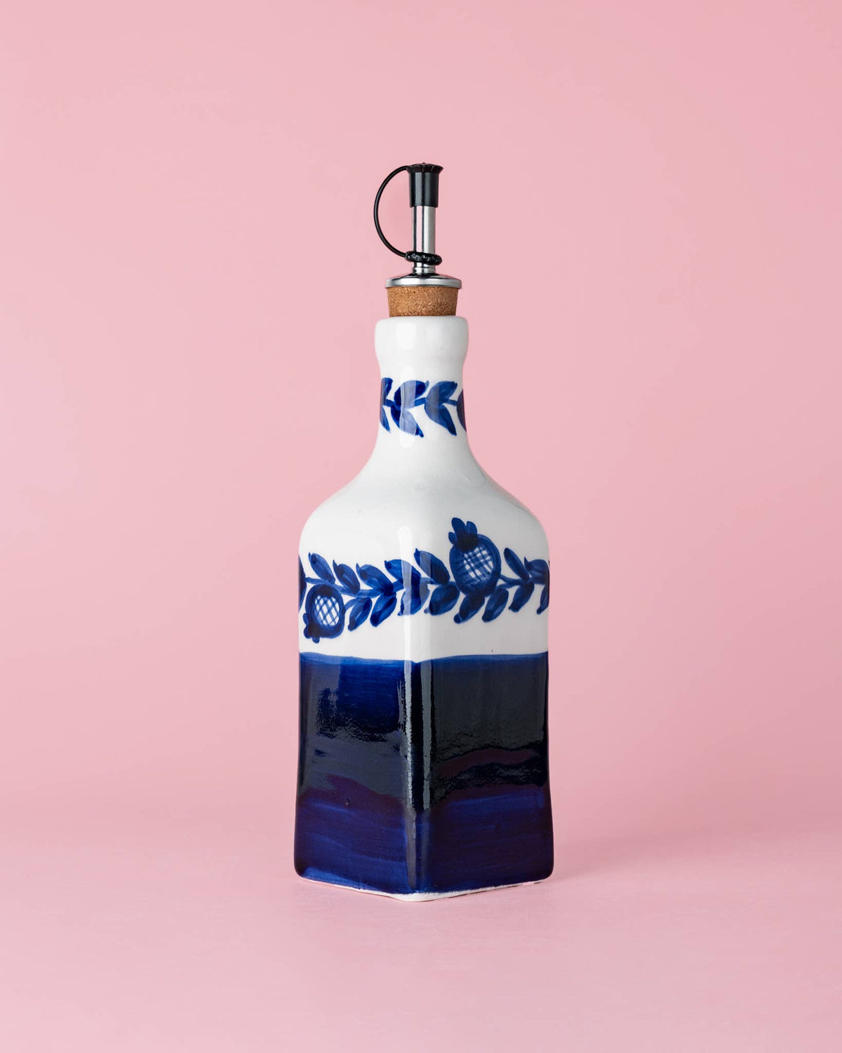 Distributeur d'huile d'olive en céramique artisanale - style traditionnel de Nerja
