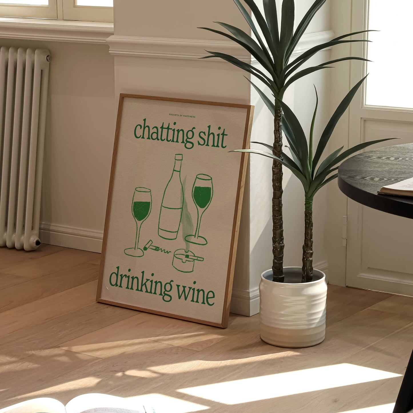CHATTING SHIT DRINKING WINE