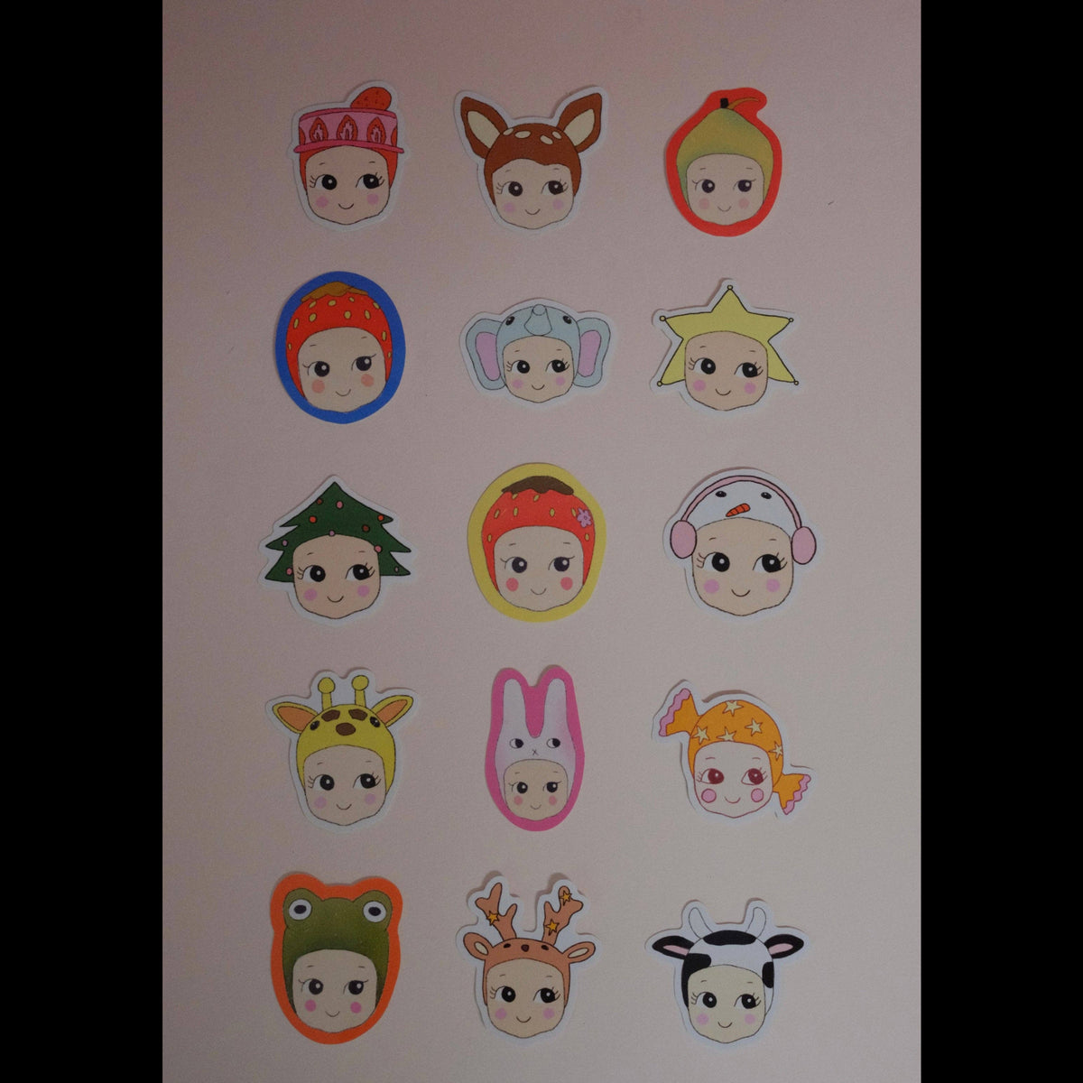 Pack 5 stickers baby mystères