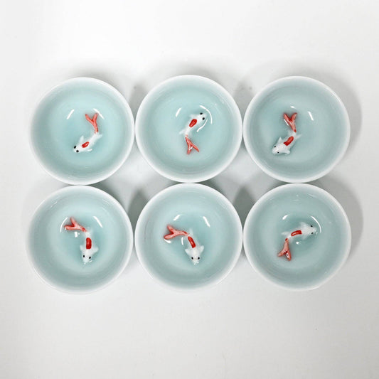 Bol en porcelaine avec motif koi