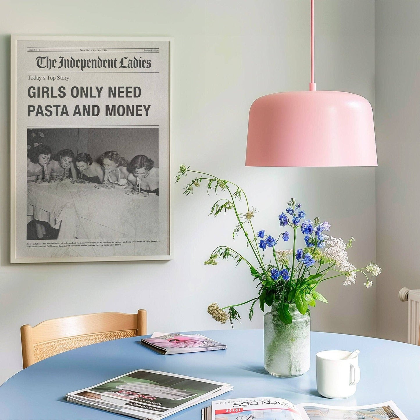 GIRLS ONLY NEED PASTA AND MONEY
