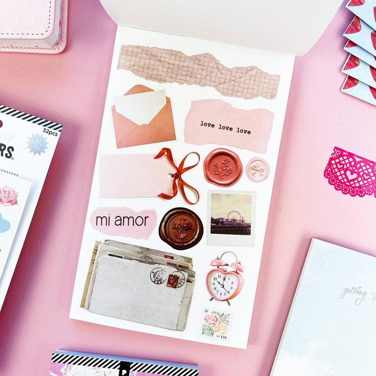 Carnet de Stickers Coquette Junk Journal
