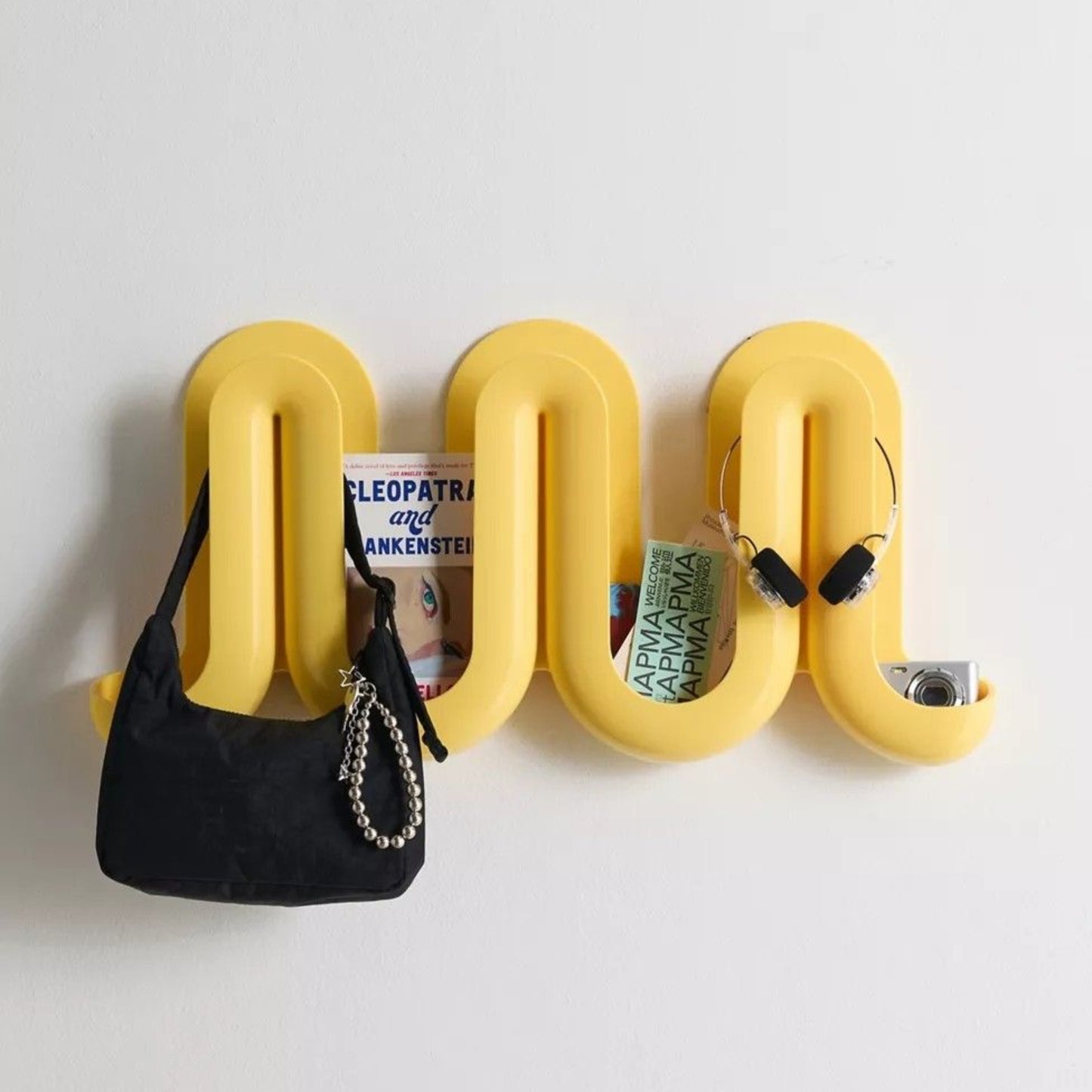 Swell - Porte-manteau mural et vide-poches