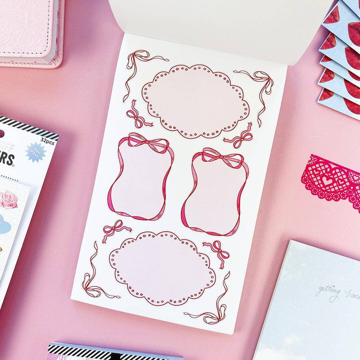 Carnet de Stickers Coquette Junk Journal