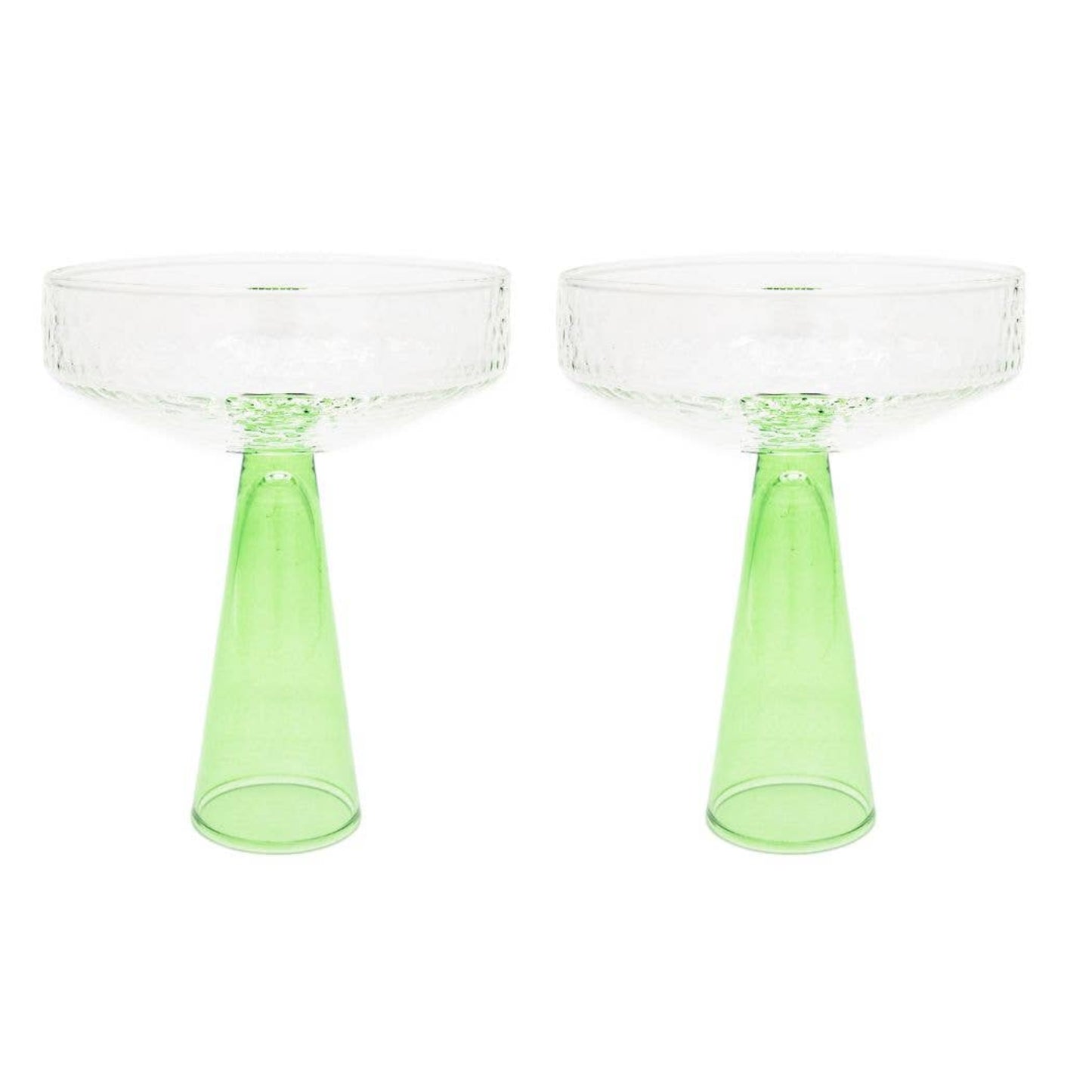 Coupe à Champagne - lot de 2 - Vert