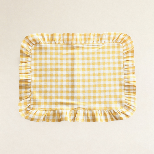 Set de table vichy - Jaune
