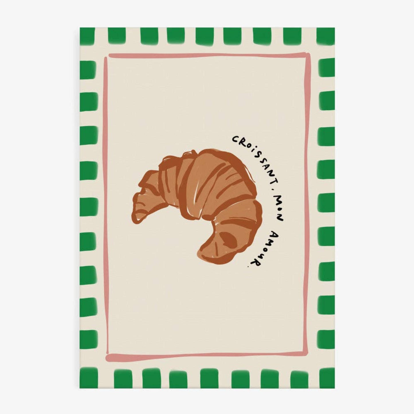 Affiche A3 - Croissant Mon Amour