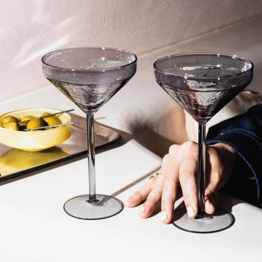 Verre à Cocktail Claude - Lot de 2 - Gris