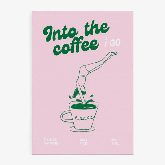 Affiche A3 - Pink Coffee Diver