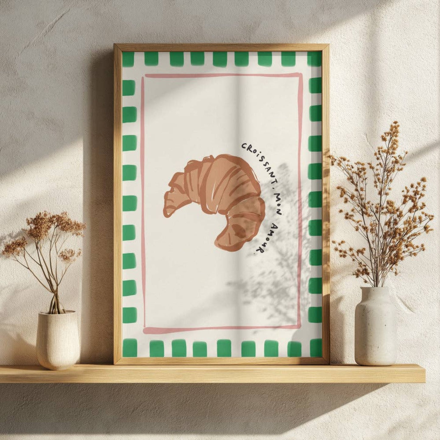 Affiche A3 - Croissant Mon Amour