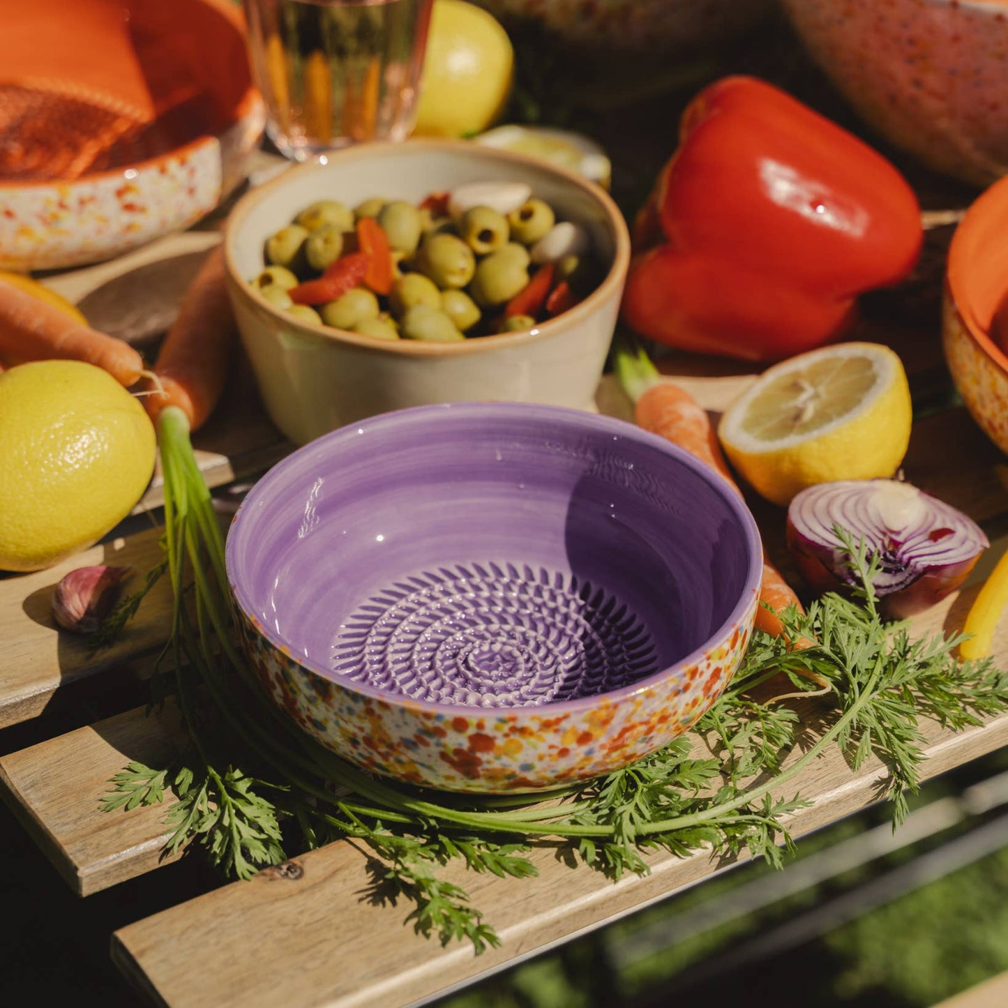 Assiette Râpe en céramique ‑ Moyen modèle