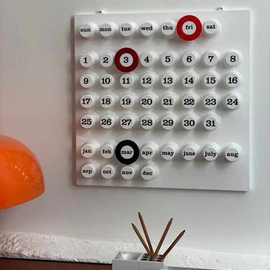 Calendrier Perpétuel Ring a Date - Blanc