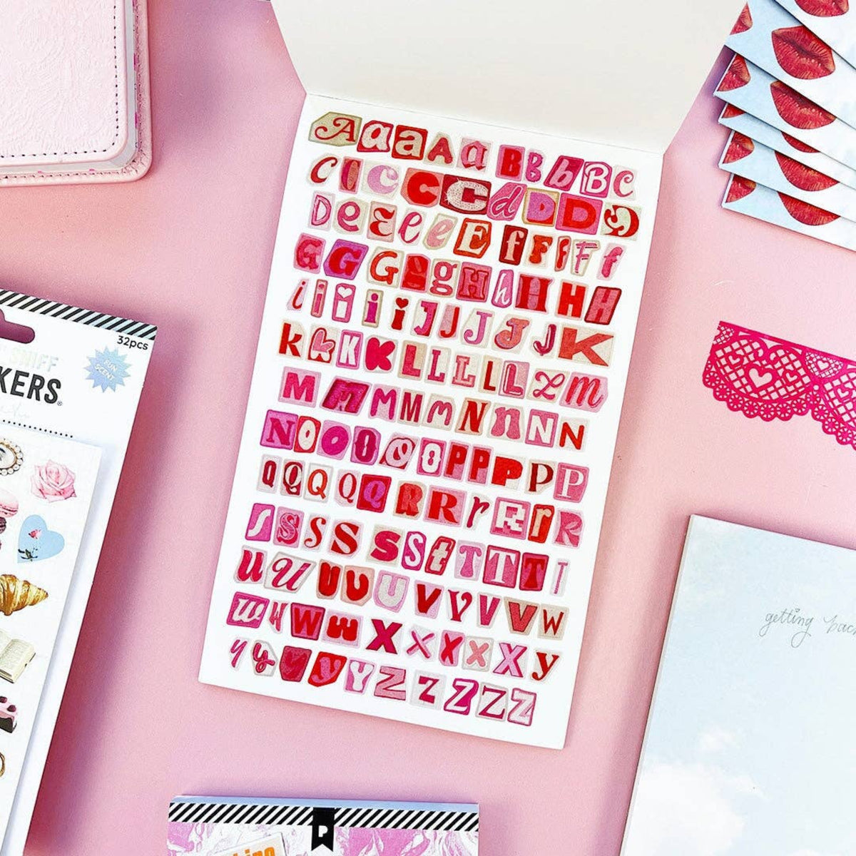 Carnet de Stickers Coquette Junk Journal