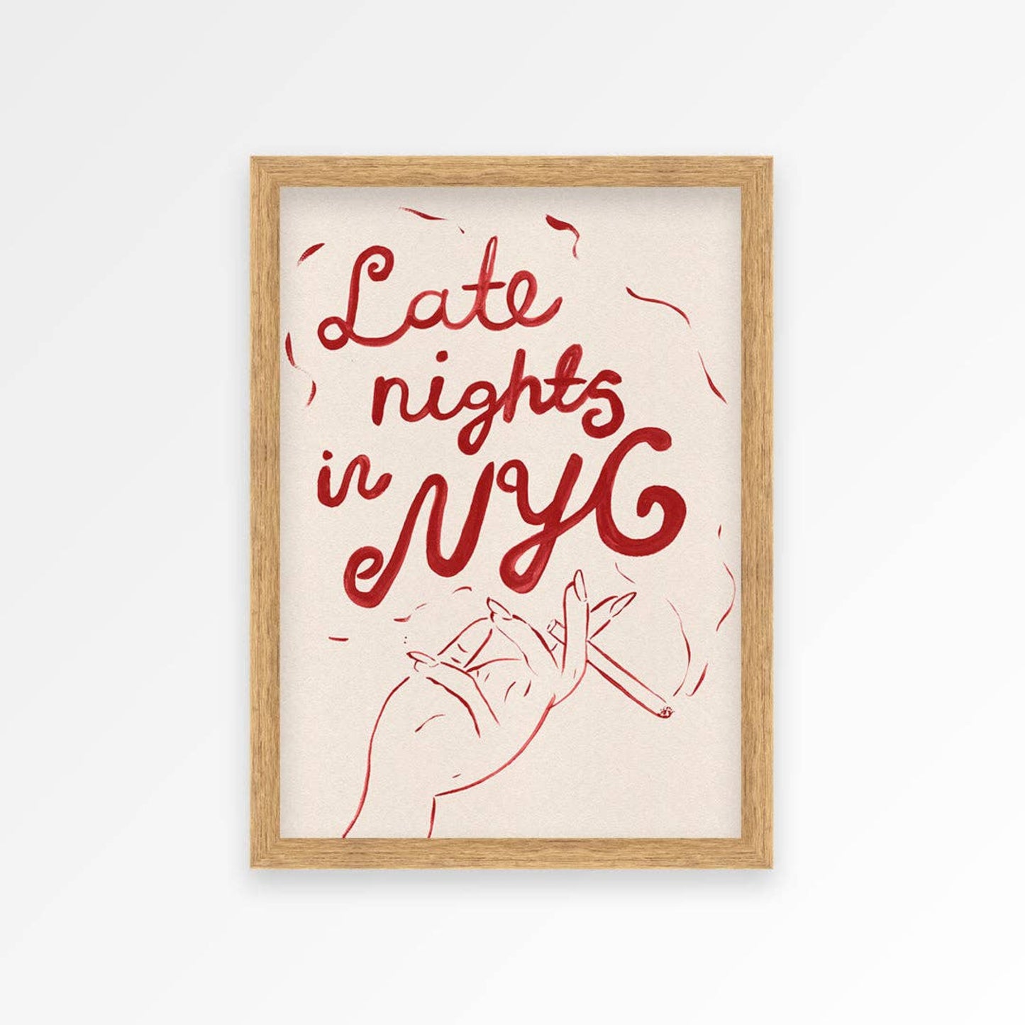 Affiche A3 - LATE NIGHTS IN NYC