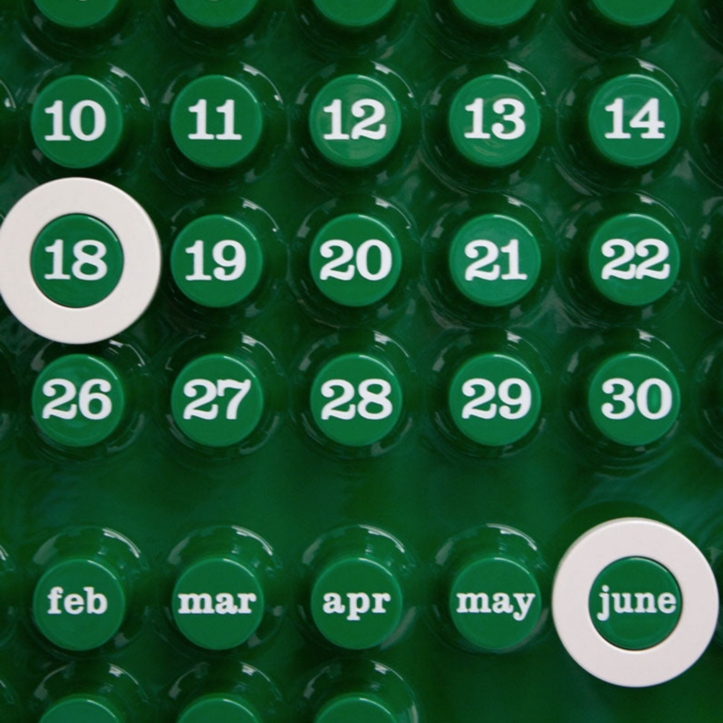 Calendrier Perpétuel Ring a Date - Vert
