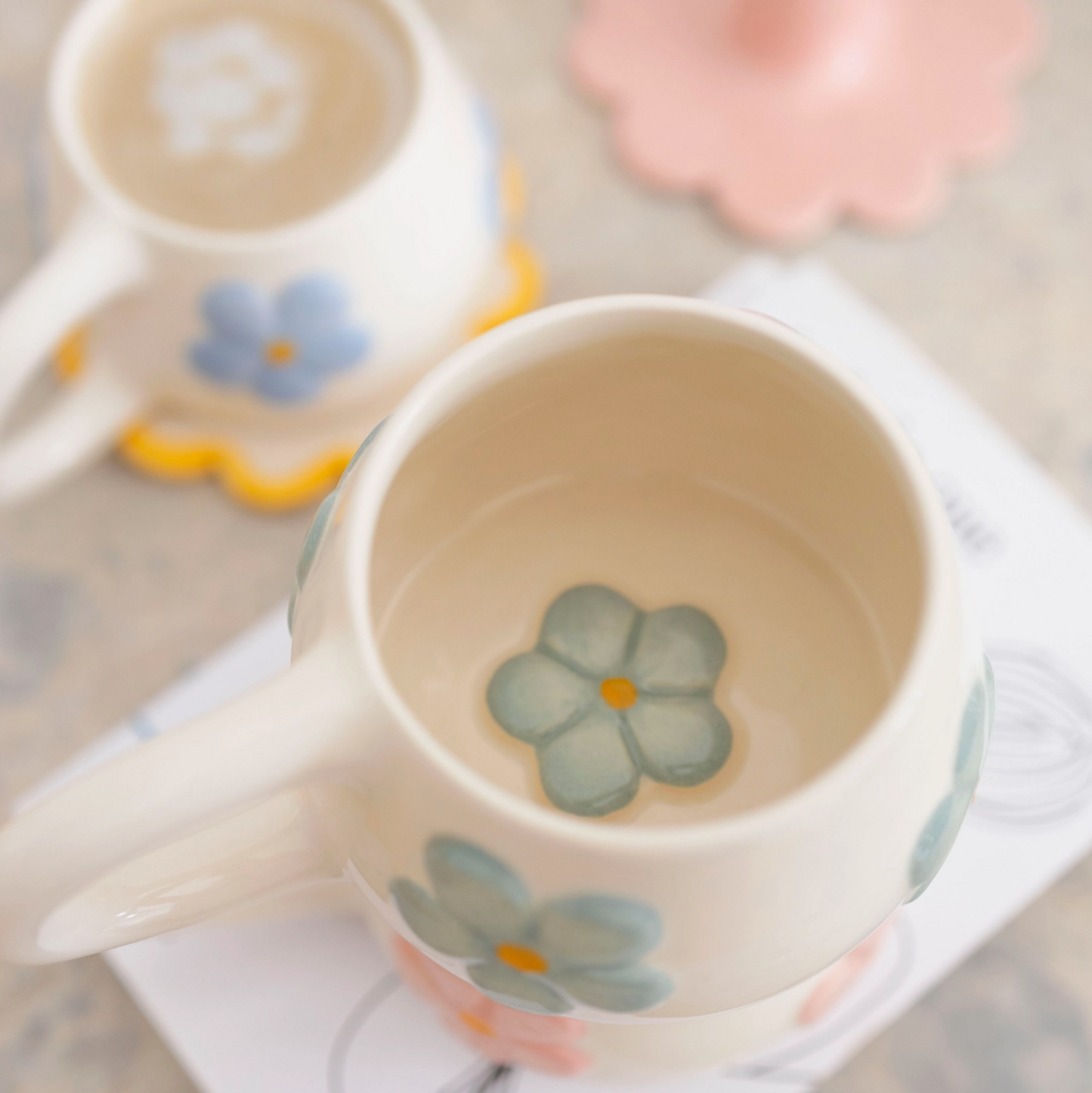 Tasse en céramique artisanale - Blomma Vert