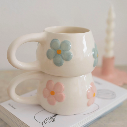 Tasse en céramique artisanale - Blomma Vert