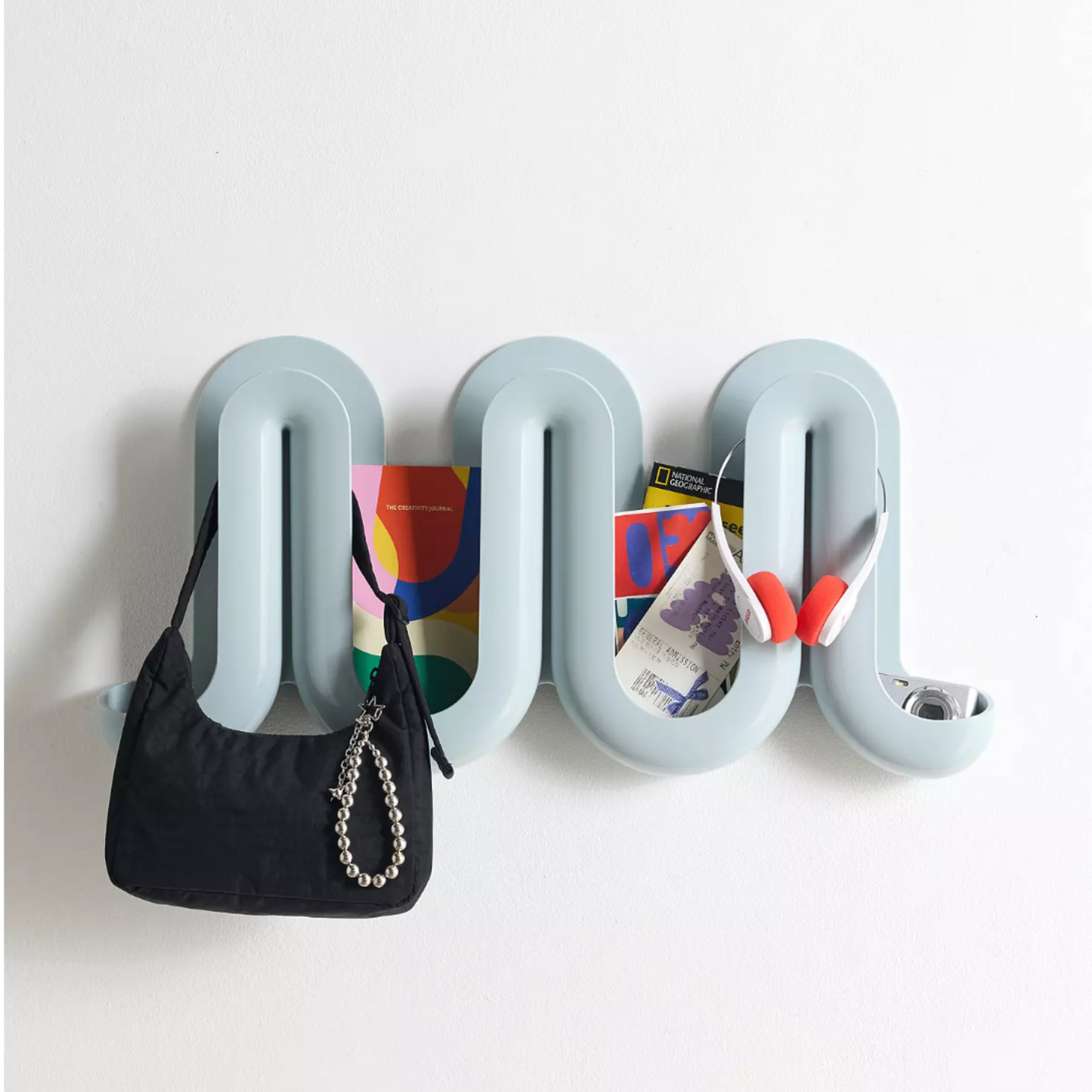 Swell - Porte-manteau mural et vide-poches