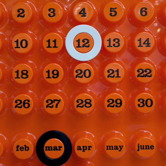 Calendrier Perpétuel Ring a Date - Orange