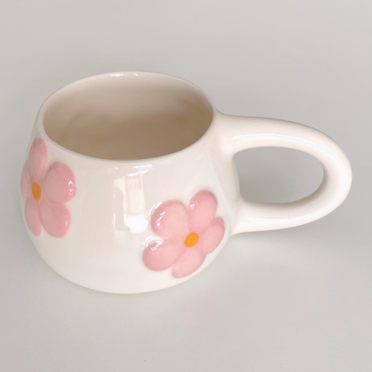 Tasse en céramique artisanale - Blomma Rose