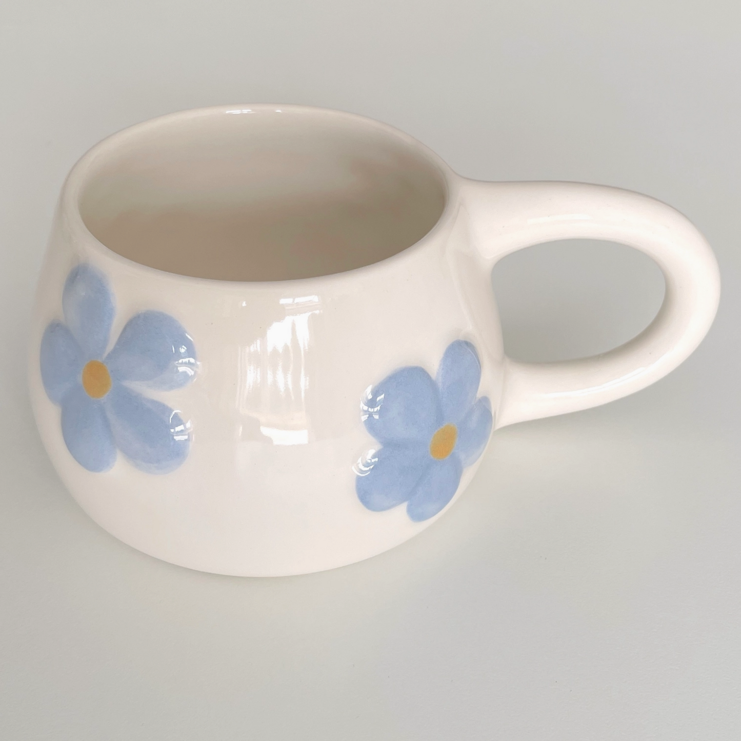Tasse en céramique artisanale - Blomma Bleu