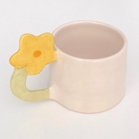 Tasse Espresso Céramique Blossom - Jaune