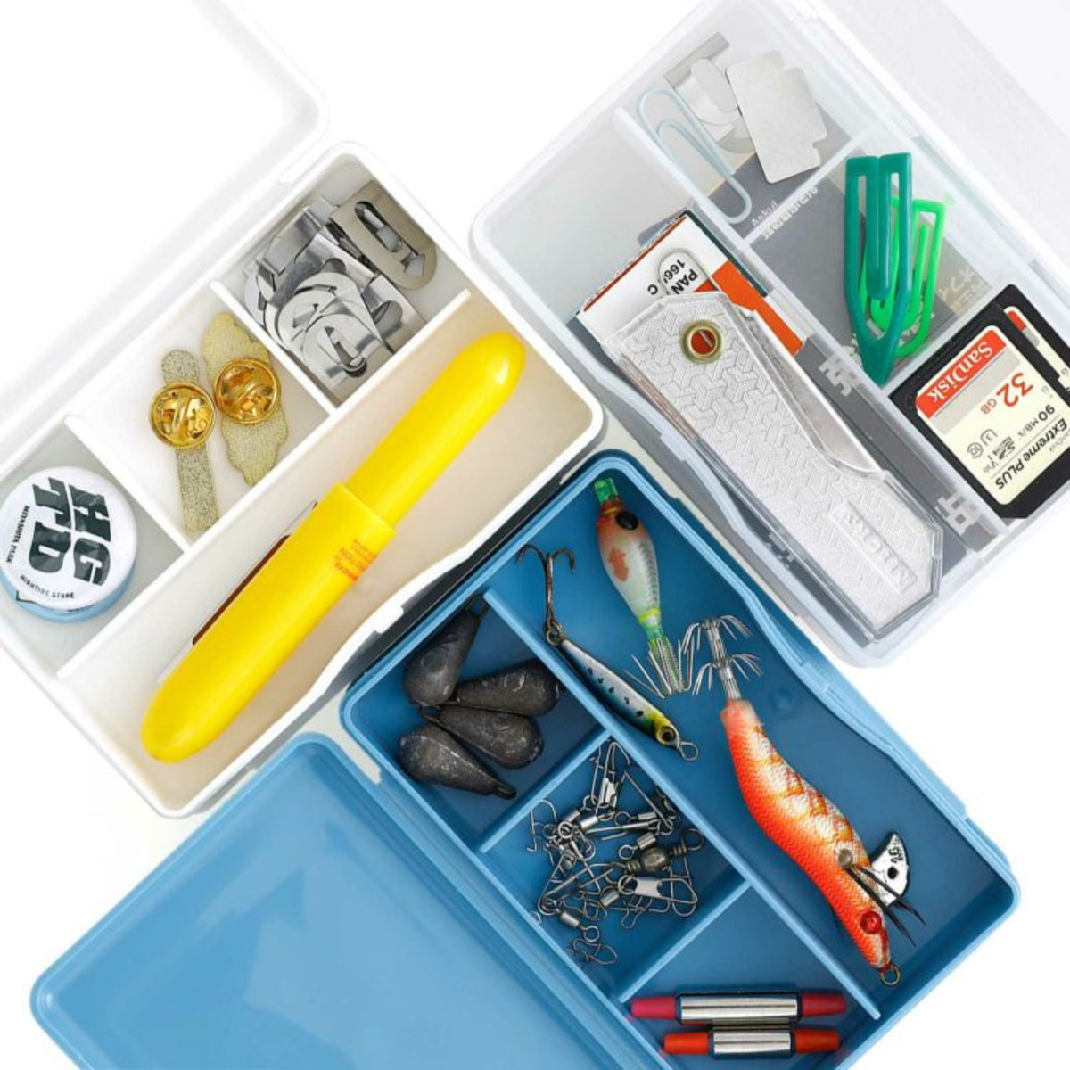 Storage Container Double Side - Bleu clair