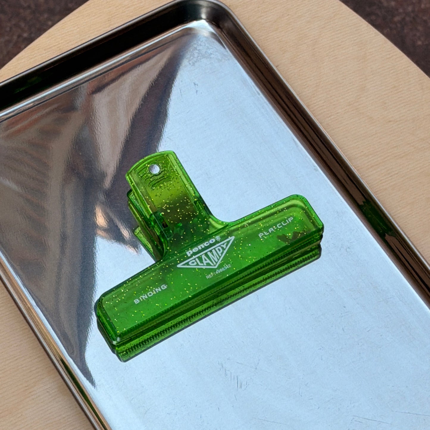 Pince Pla-Clip Penco - Pailleté Vert