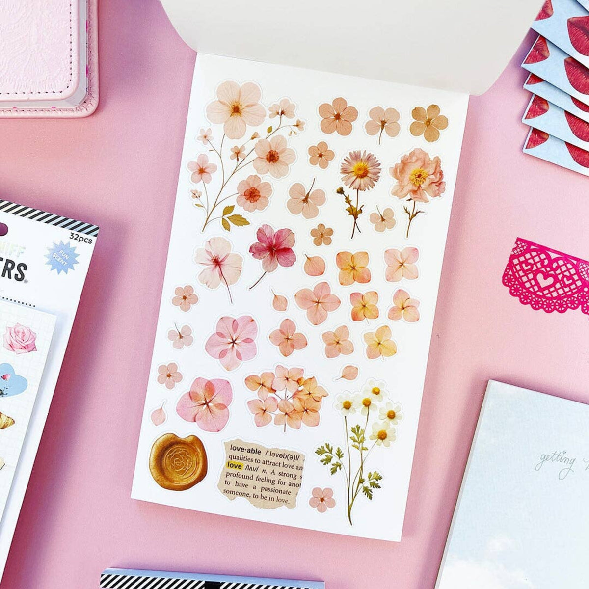 Carnet de Stickers Coquette Junk Journal