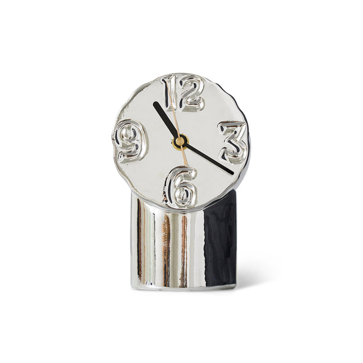 Horloge rétro en céramique - Chrome