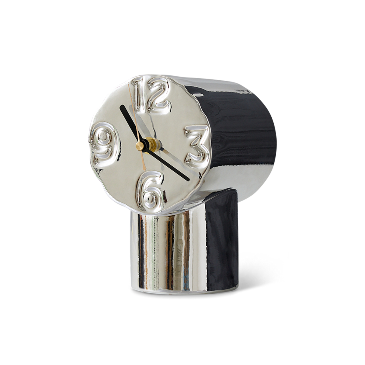 Horloge rétro en céramique - Chrome