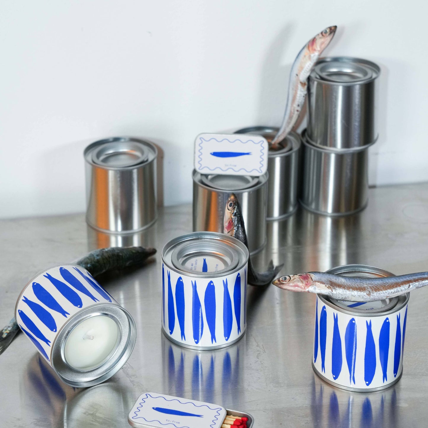 Bougie Sardines - Sel de Mer