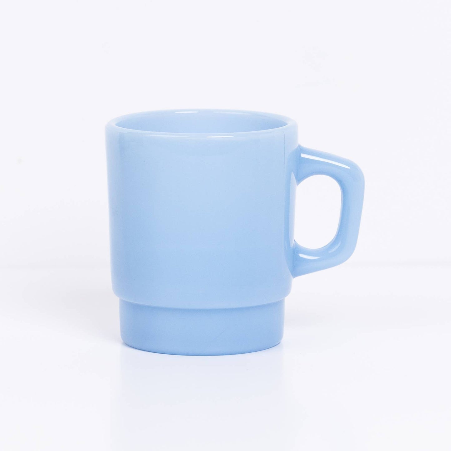Mug Verre Opalin - Bleu