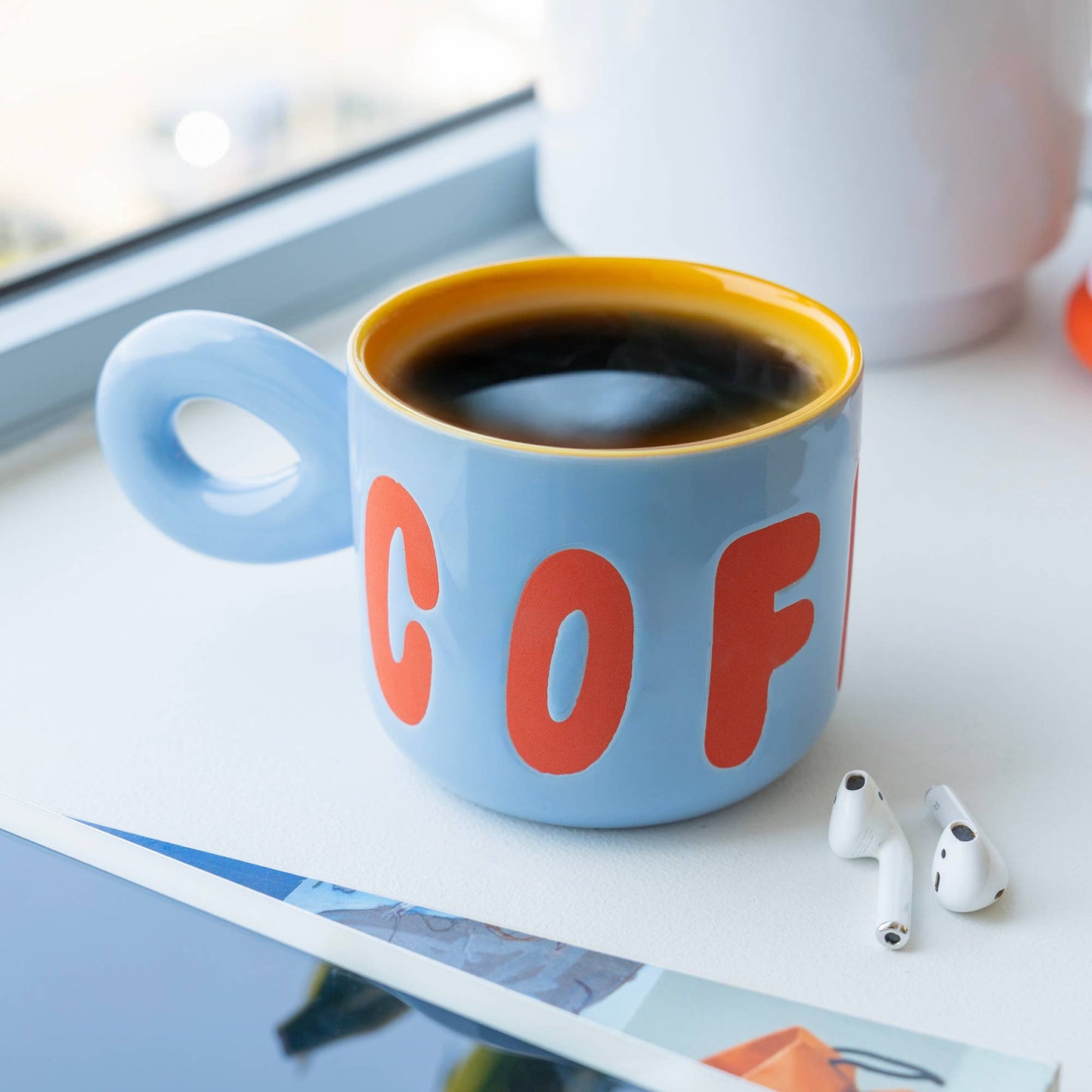 Grand mug COFFEE - Bleu