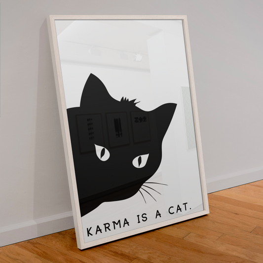 KARMA IS A CAT BLACK