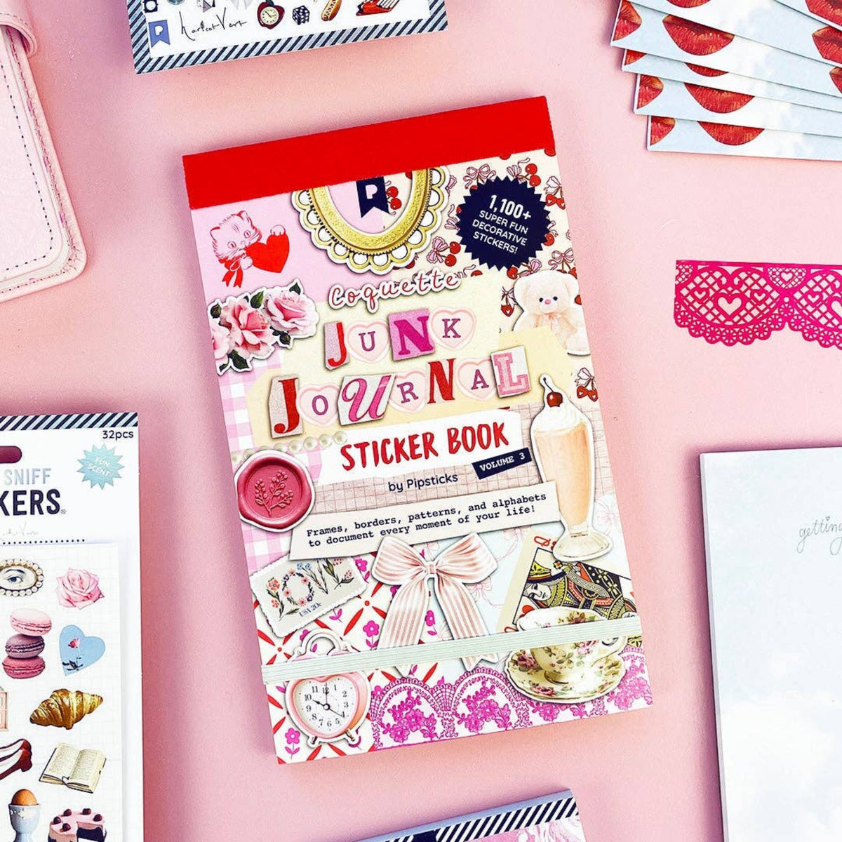 Carnet de Stickers Coquette Junk Journal