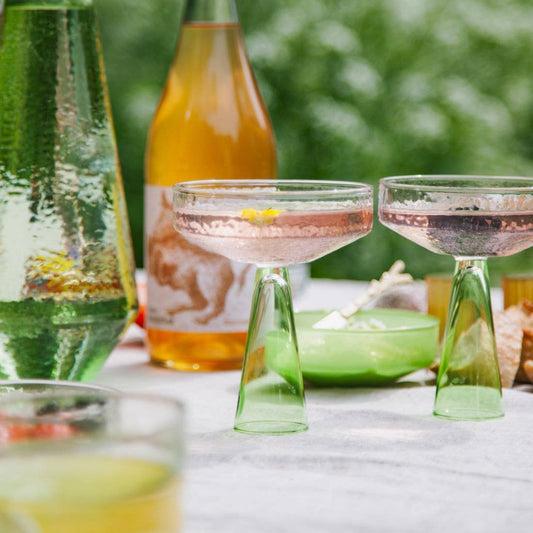 Coupe à Champagne - lot de 2 - Vert