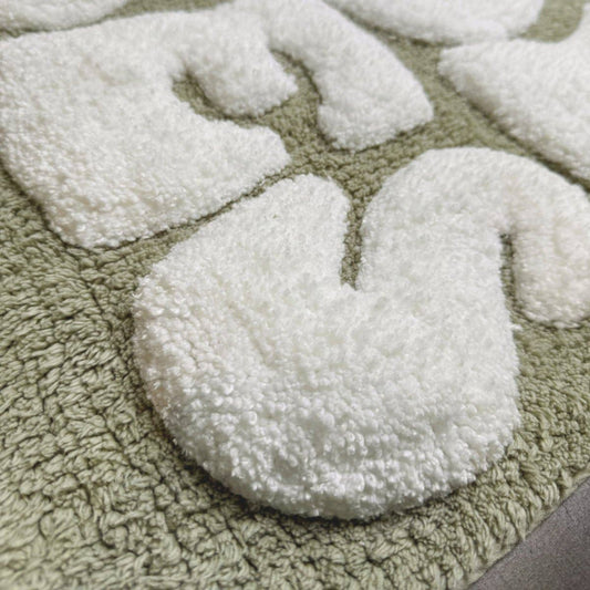 Tapis de bain Good Vibes - Vert